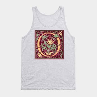 William Morris Vintage Letter O Tank Top